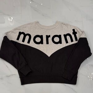 Isabel Marant Gray and Black Sweatshirt Size 38
